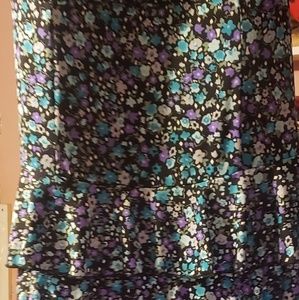 Strapless ruffled dress